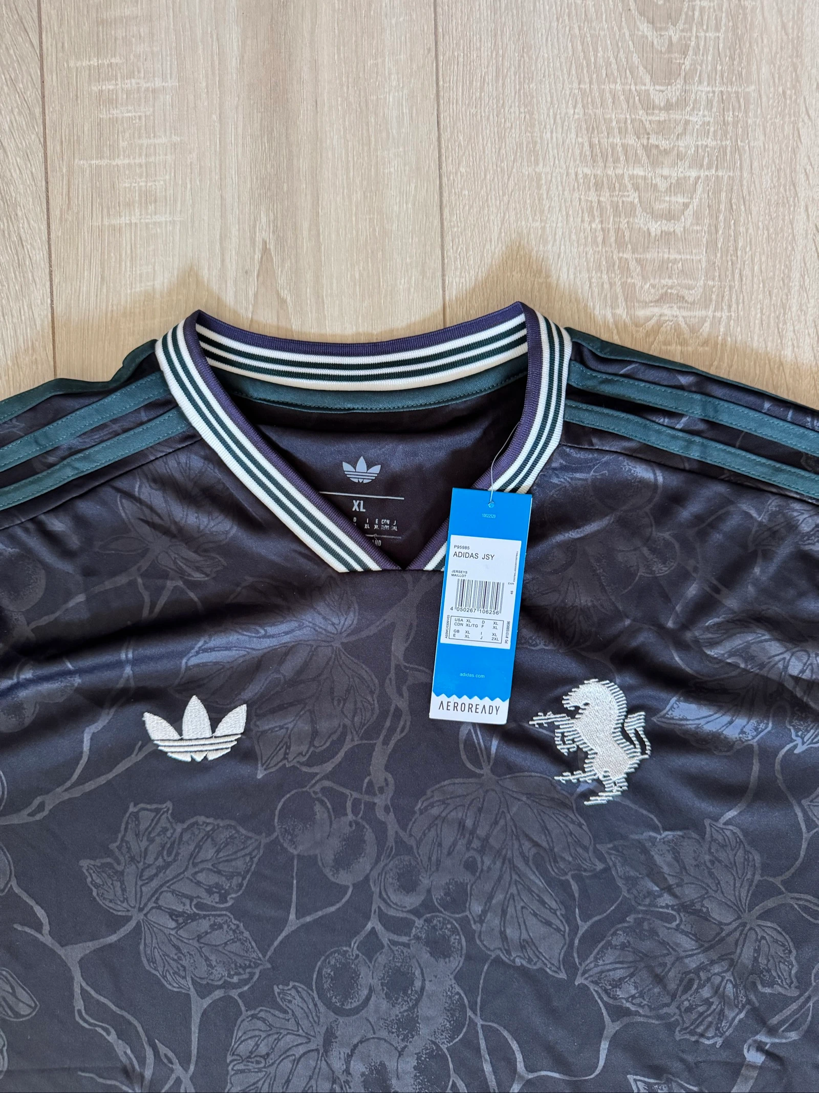 Adidas Originals Juventus shirt Zwart / Wijngaarden – Maat XL – Nieuw met etiket – photo 2